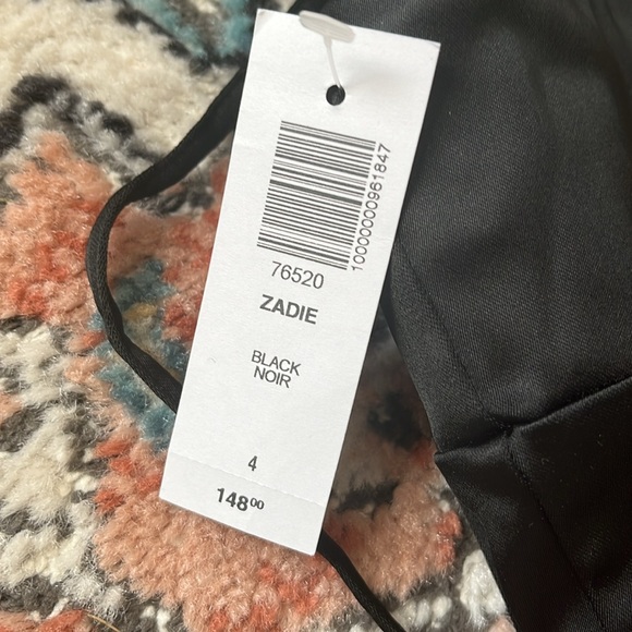 Aritzia black satin Zadie dress - Picture 6 of 8